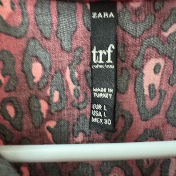 Zara women’s top NWOT animal print size large - Picture 15 of 16